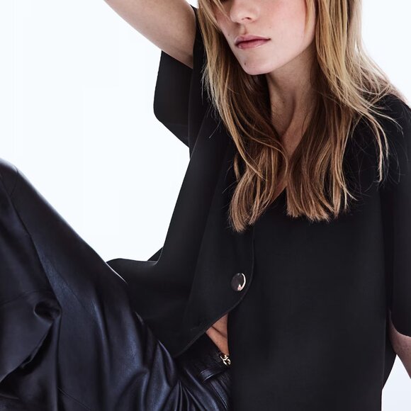 NWT H&M BUTTON-FRONT TOP - Picture 6 of 7